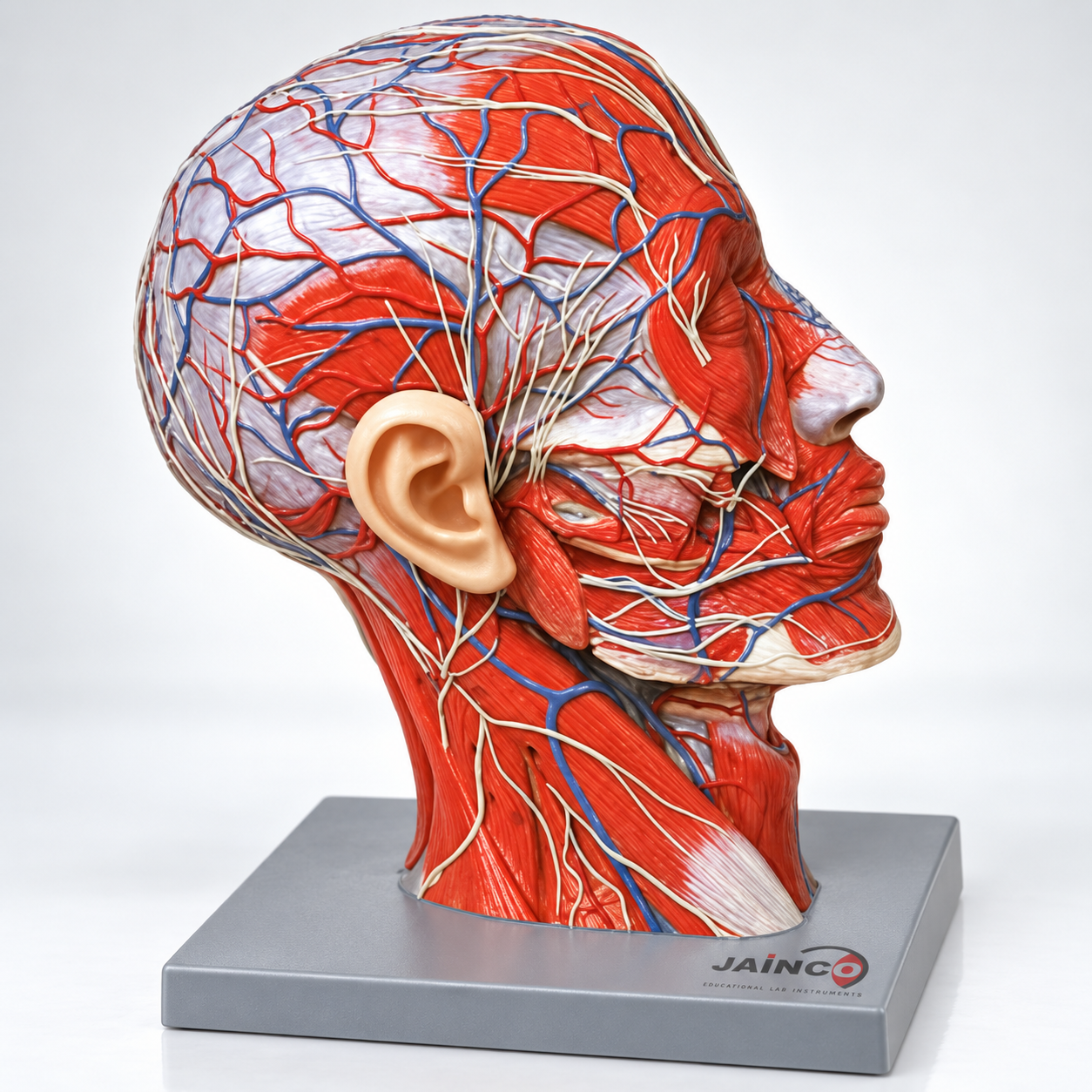 Human Head and Neck Muscular System Model